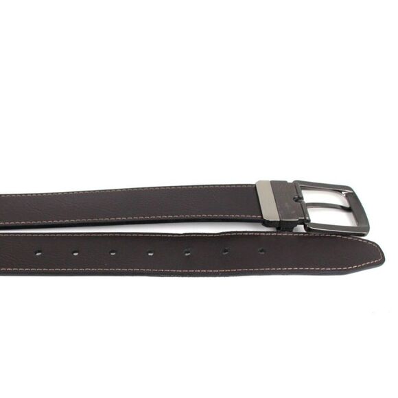 Dickies BLACK BROWN GENUINE LEATHER 1 3/8"Wd CASUAL DRESS RVRSBL BELT Sz 34 (E35 - Picture 14 of 14